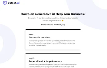 AI idea generator gallery image