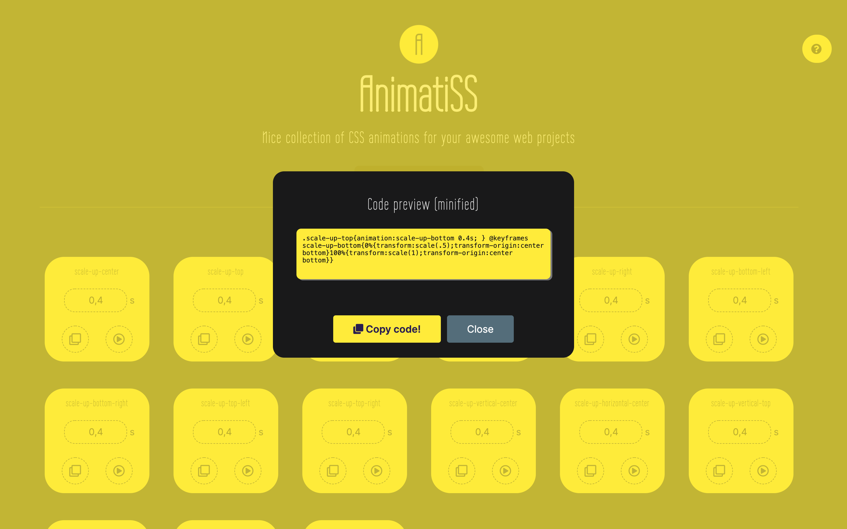 AnimatiSS - A nice, colorful collection of CSS animations media 6