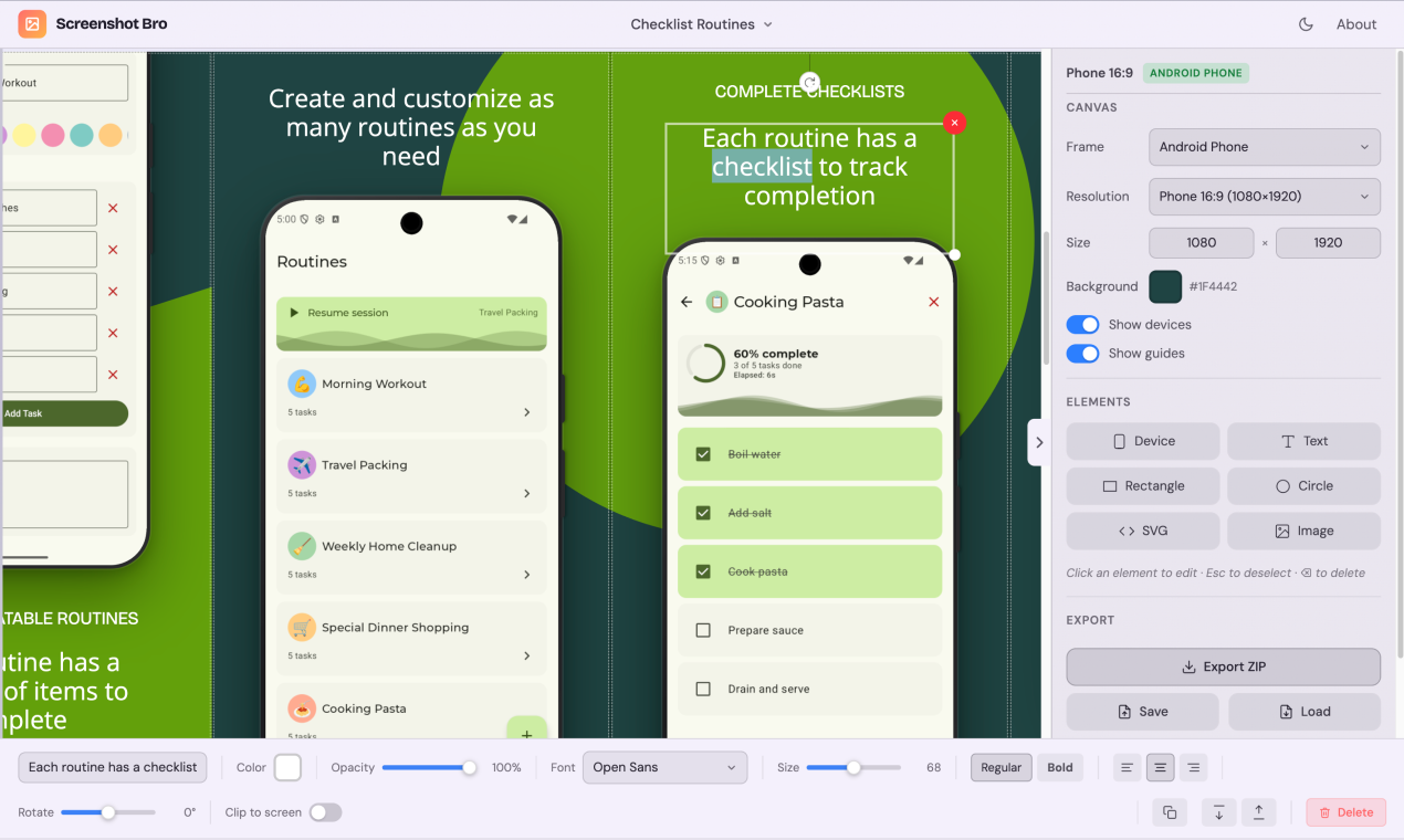 Screenshot Bro - Main product screenshot demonstrating key features and user interface