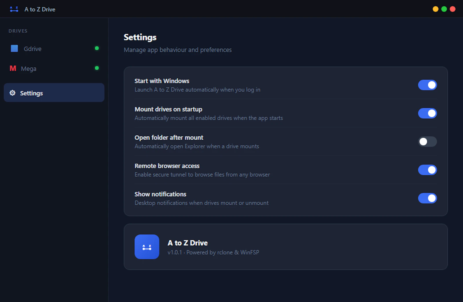 A to Z Drive screenshot 3