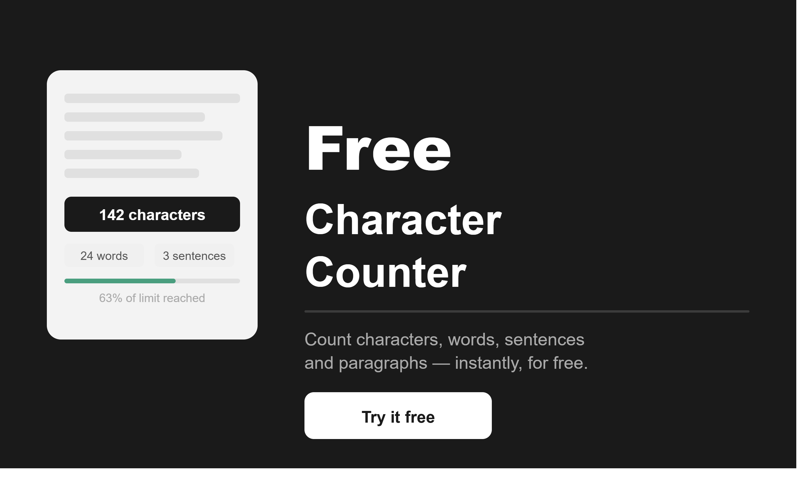 Free Open charter Counter gallery image