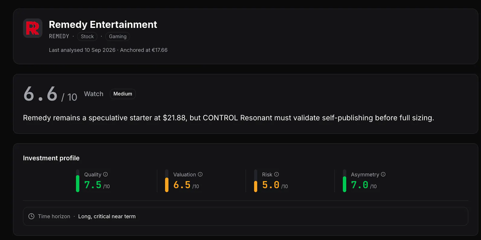 valu8.io screenshot 2