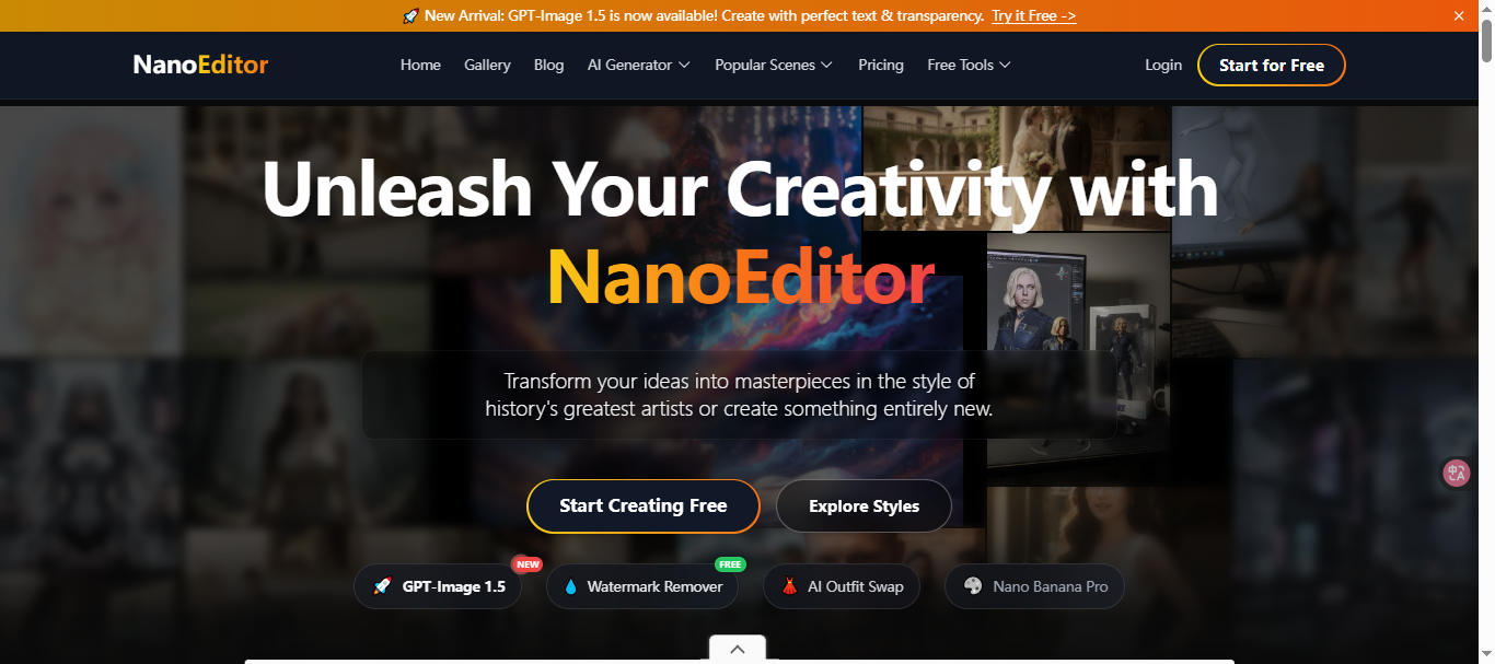 NanoEditor - Main product screenshot demonstrating key features and user interface