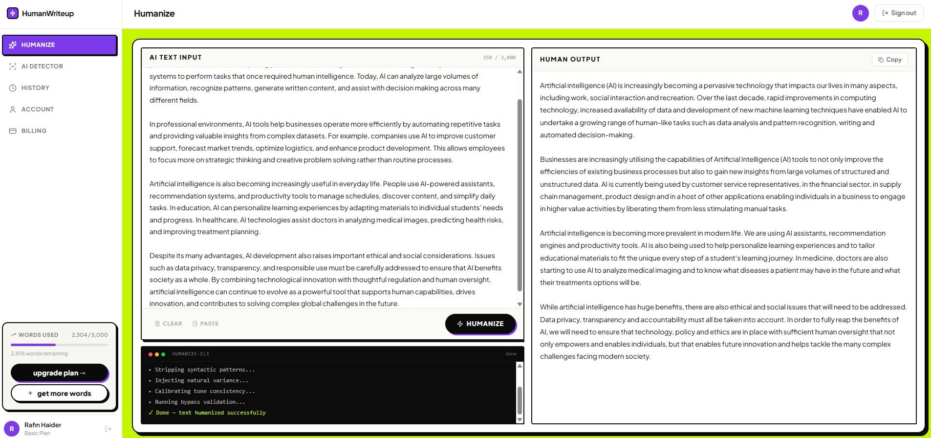 HumanWriteup gallery image