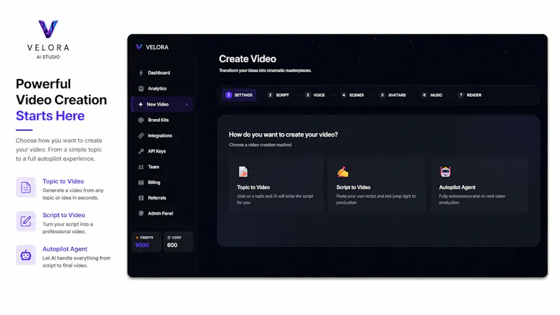 Velora AI Studio screenshot 8