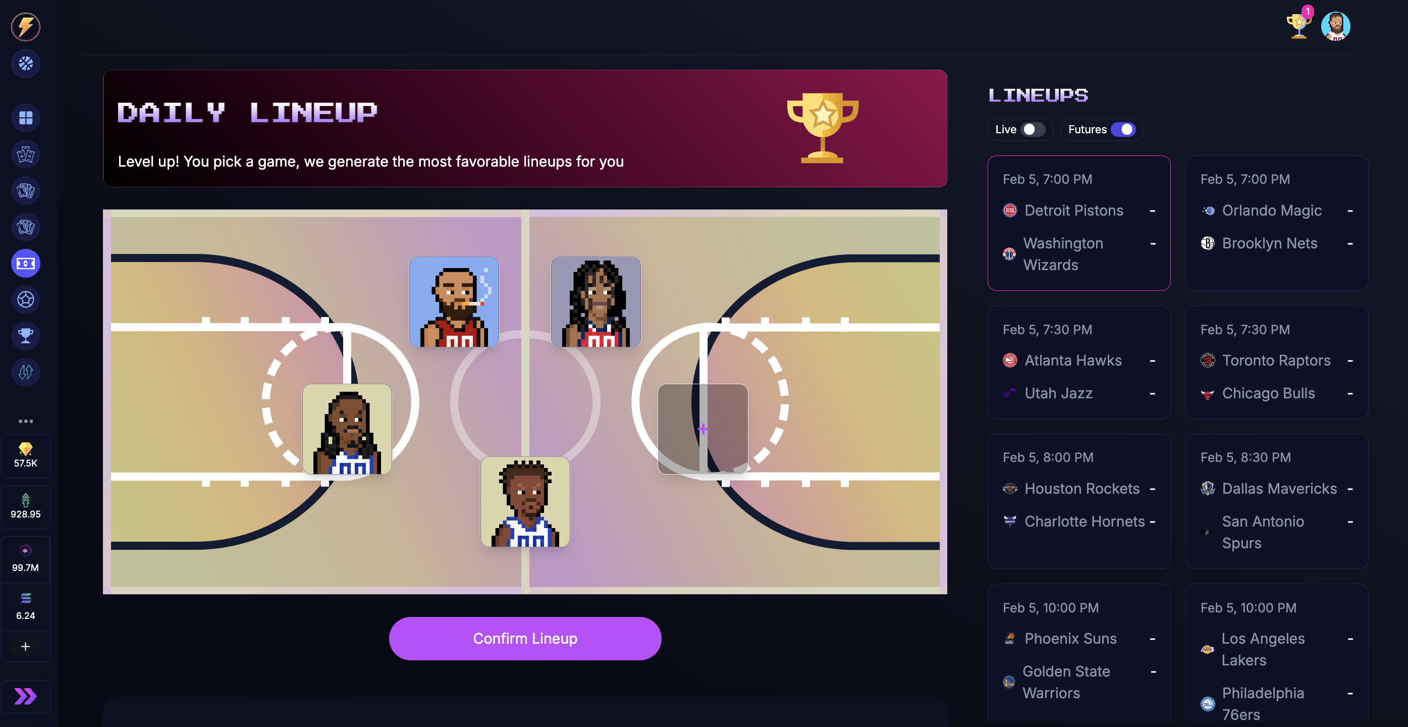 Legendz.fun - Screenshot 2 showing product features and functionality