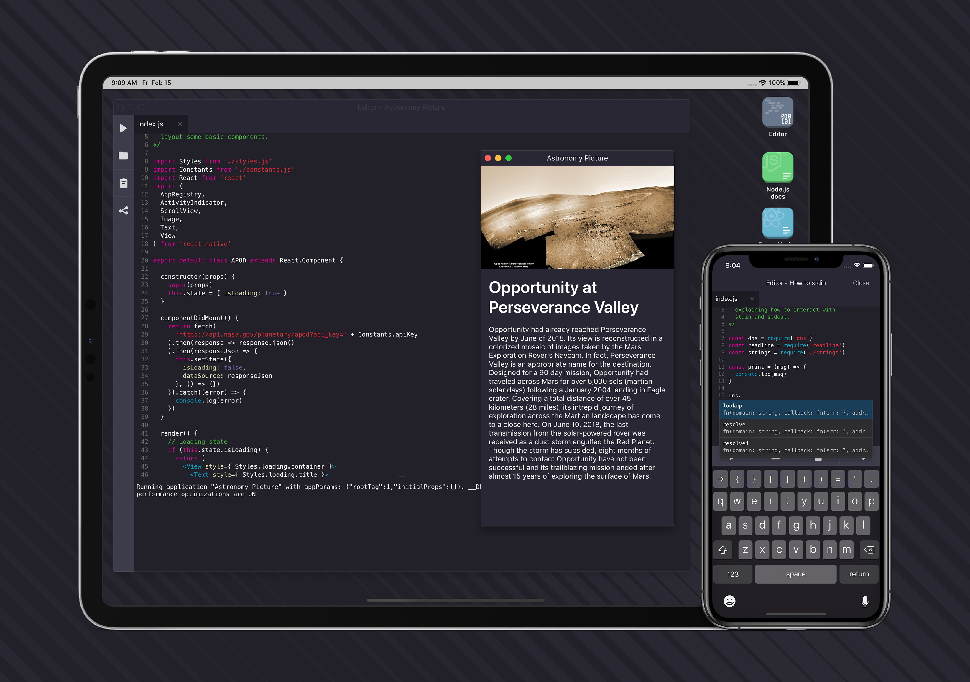 play.js - A hub for apps and scripts within iOS gallery image