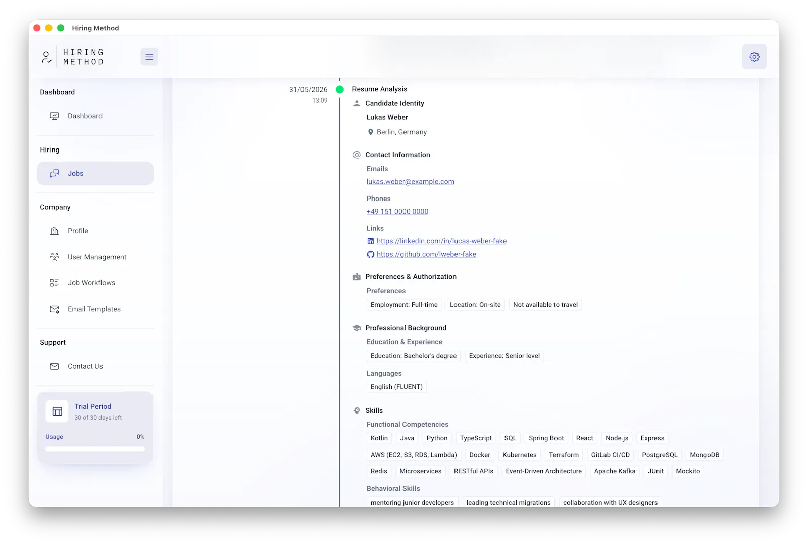 Hiring Method screenshot 2