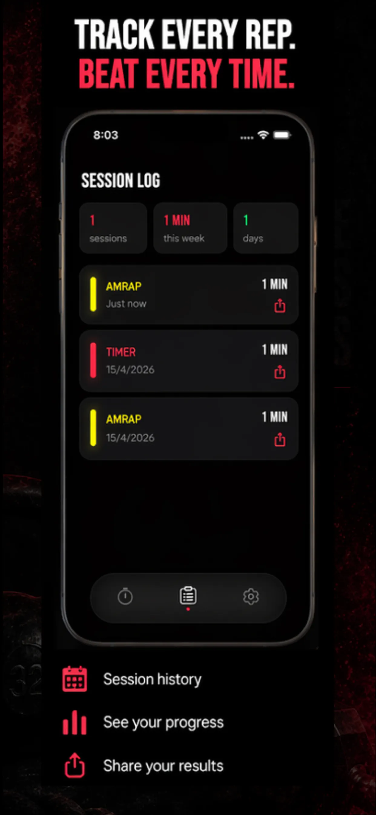 RIFT : HIIT and WOD Timer gallery image