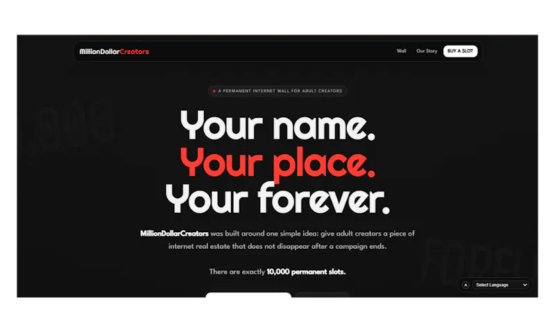 MillionDollarCreators.io screenshot 1
