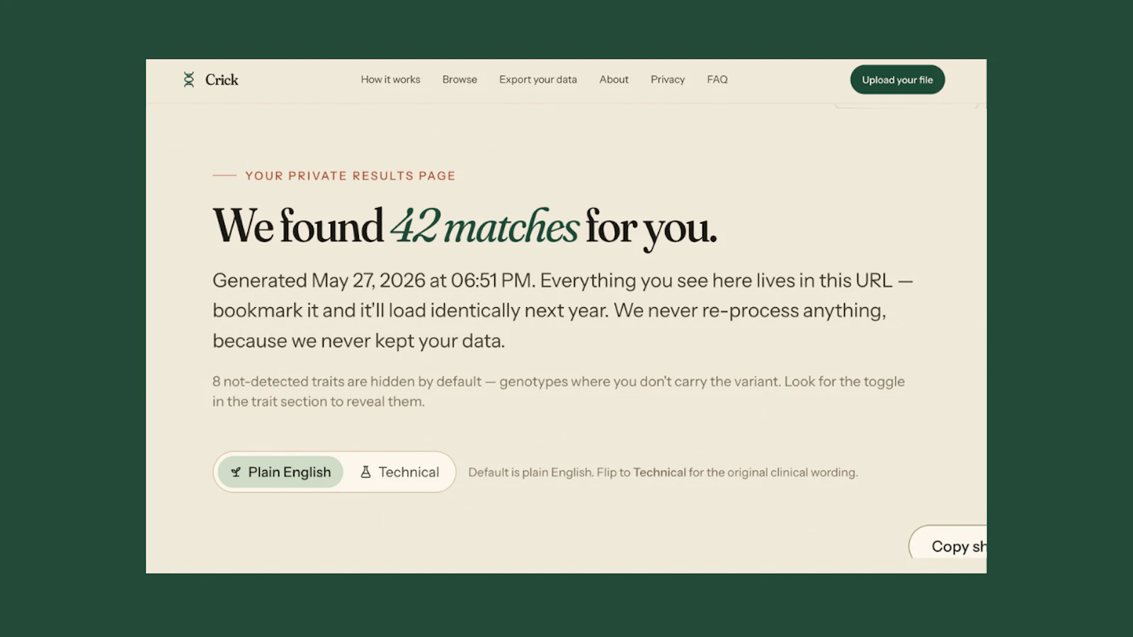 Crick screenshot 3