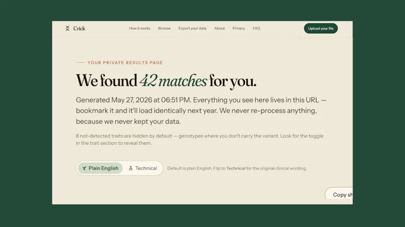 Crick screenshot 3