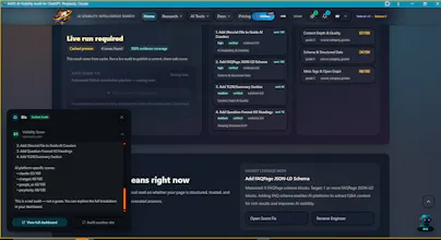 AiVIS - Ai Visibility Intelligence Audit gallery image