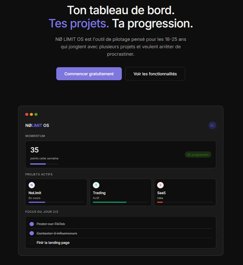 NØ LIMIT OS screenshot 1