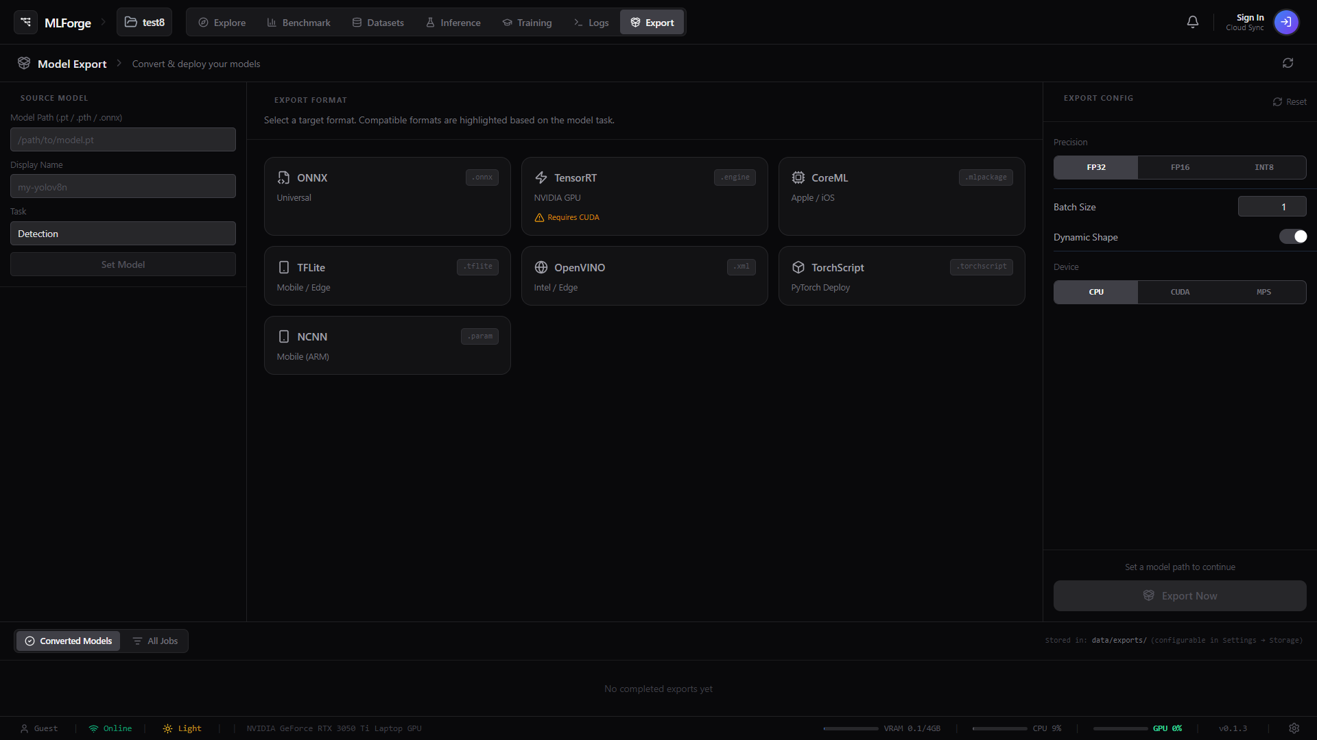 MLForge gallery image