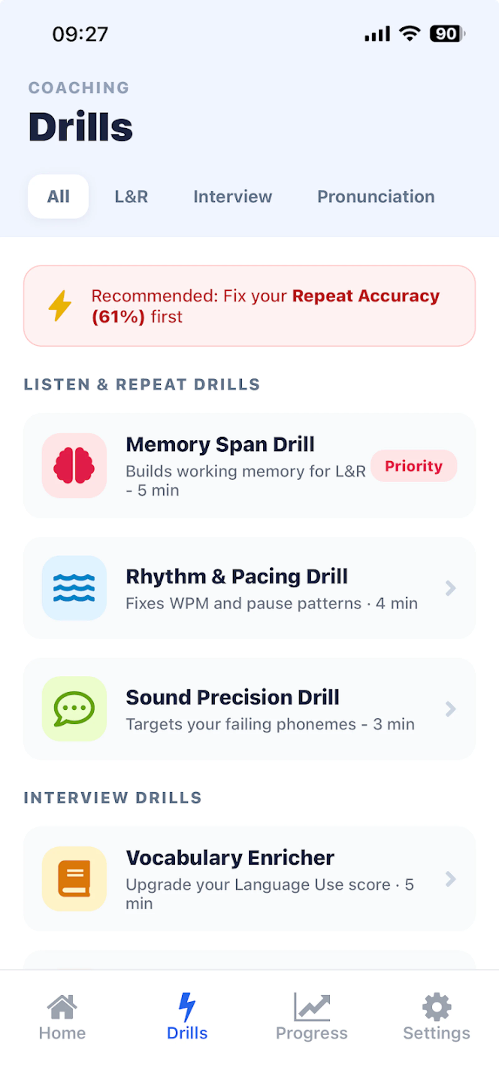 TOEFL Speaking Practice & AI App screenshot 1