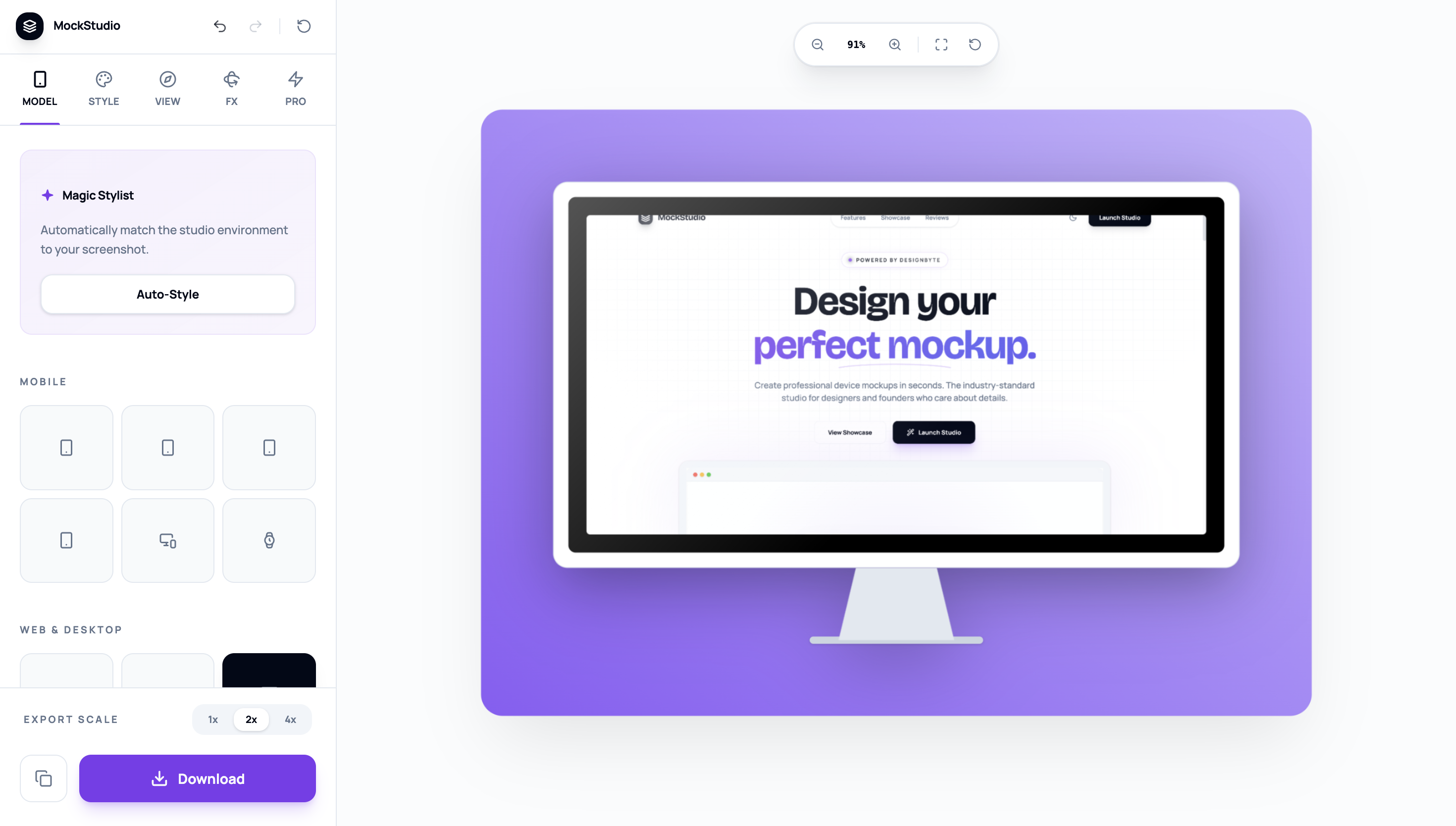 MockFrame - Screenshot 5 showing product features and functionality