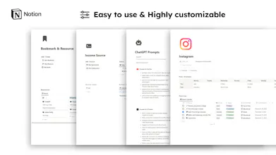 Content Creation Notion Template gallery image