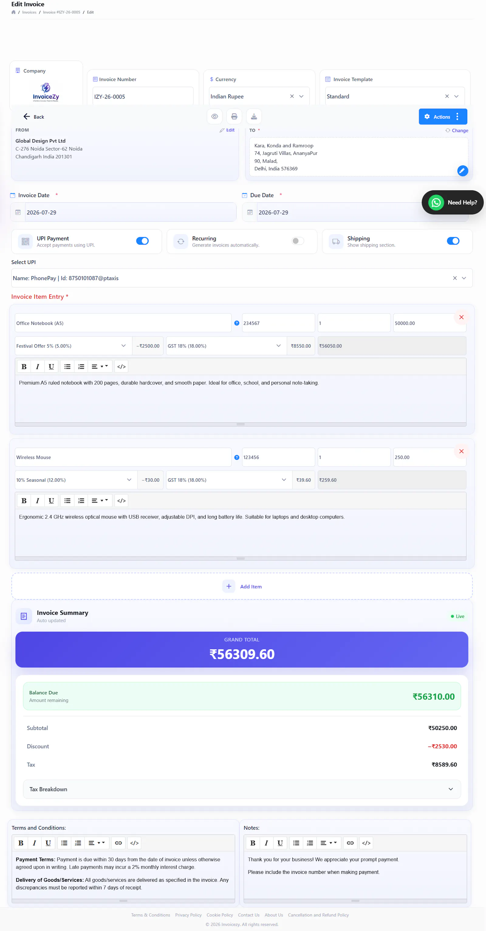 Invoicezy screenshot 7