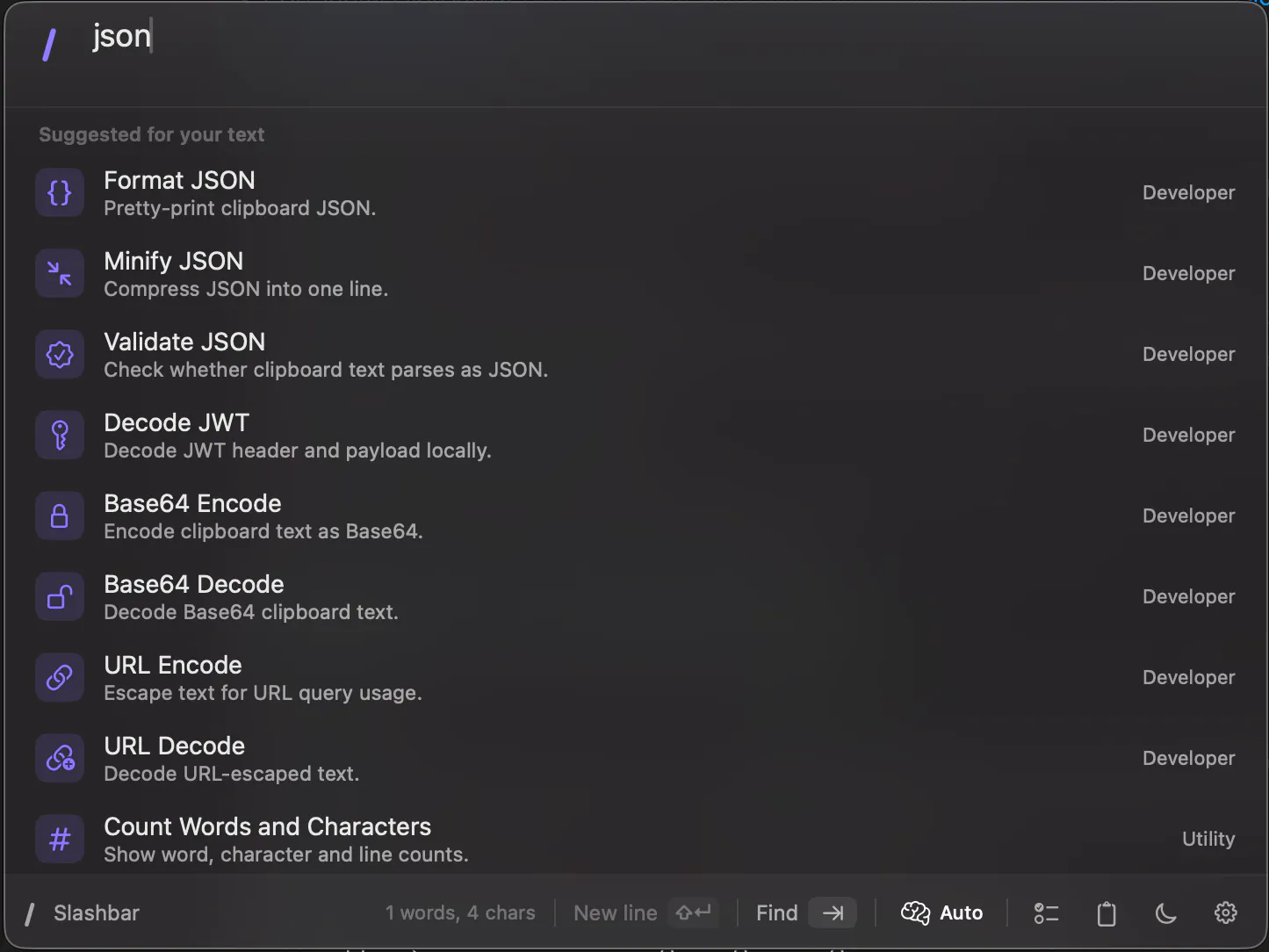 Slashbar 截图 3