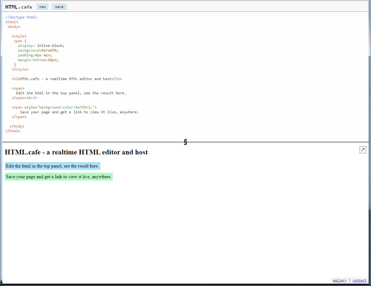 HTML.cafe gallery image