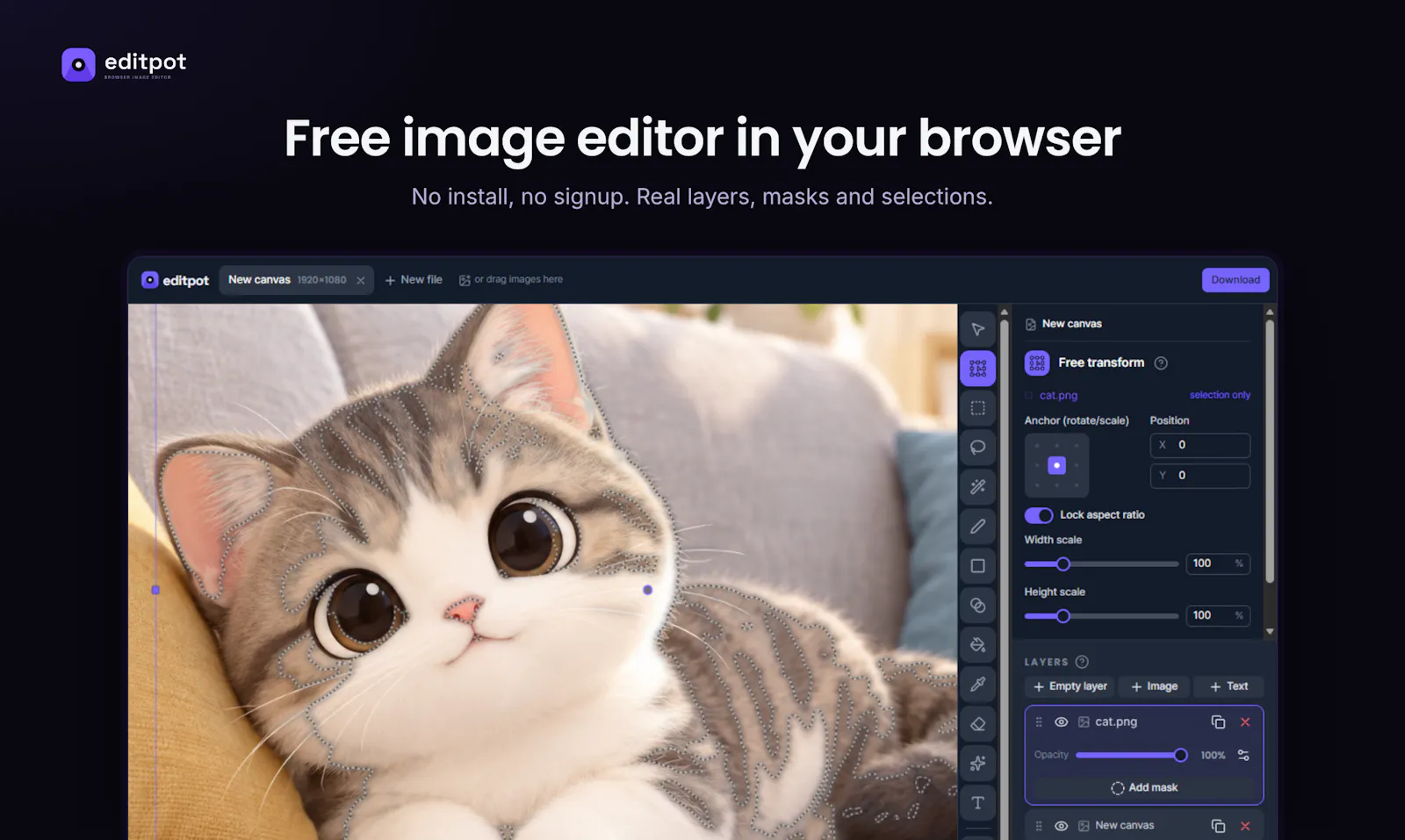 editpot screenshot 1