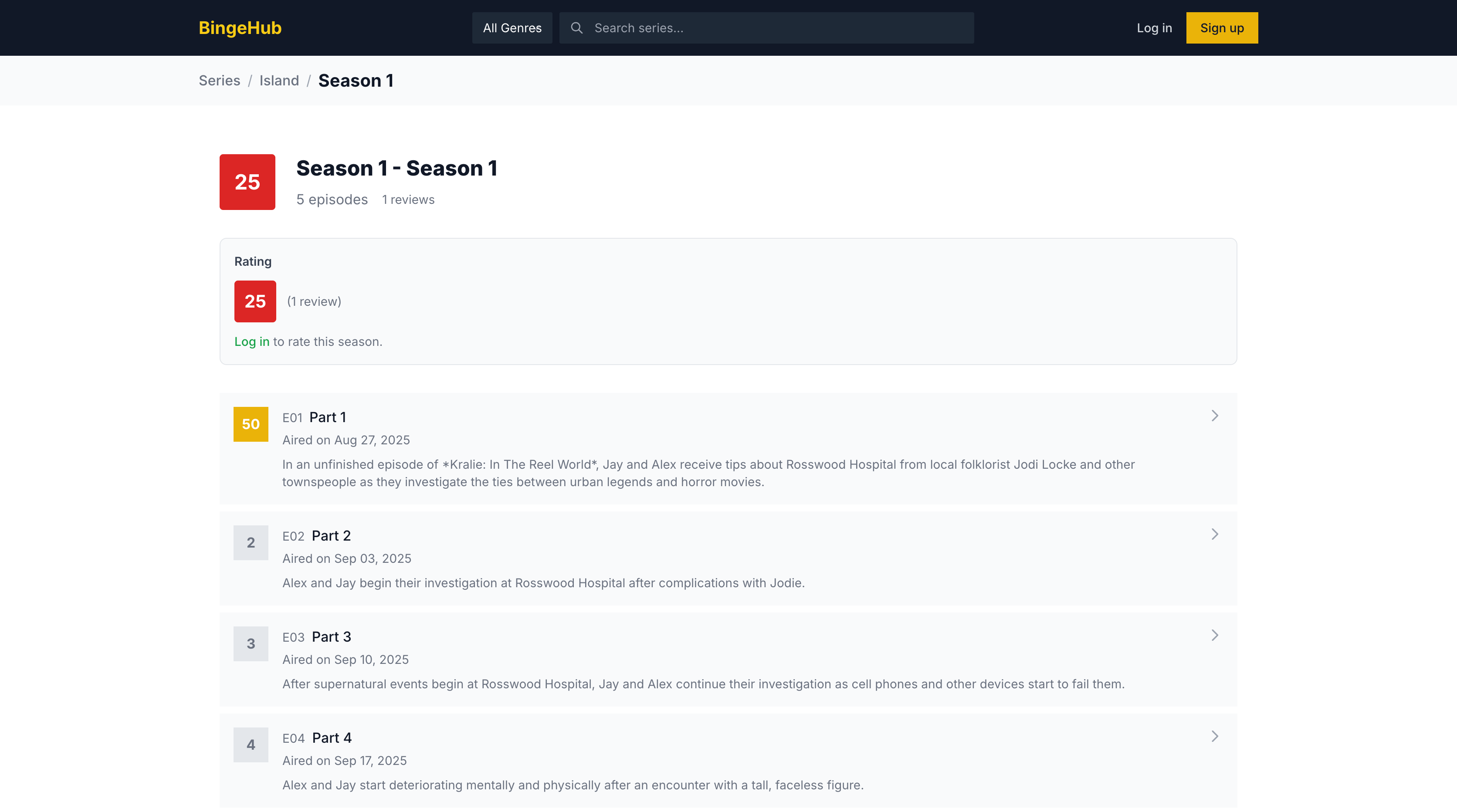 BingeHub - Screenshot 3 showing product features and functionality