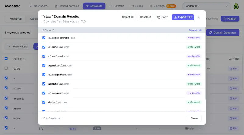 Avocado Domains screenshot 3