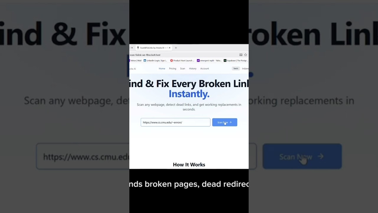 IntuitaAI Scan&FixLink Web App gallery image