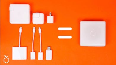Orange Charger USB-C Hub gallery image