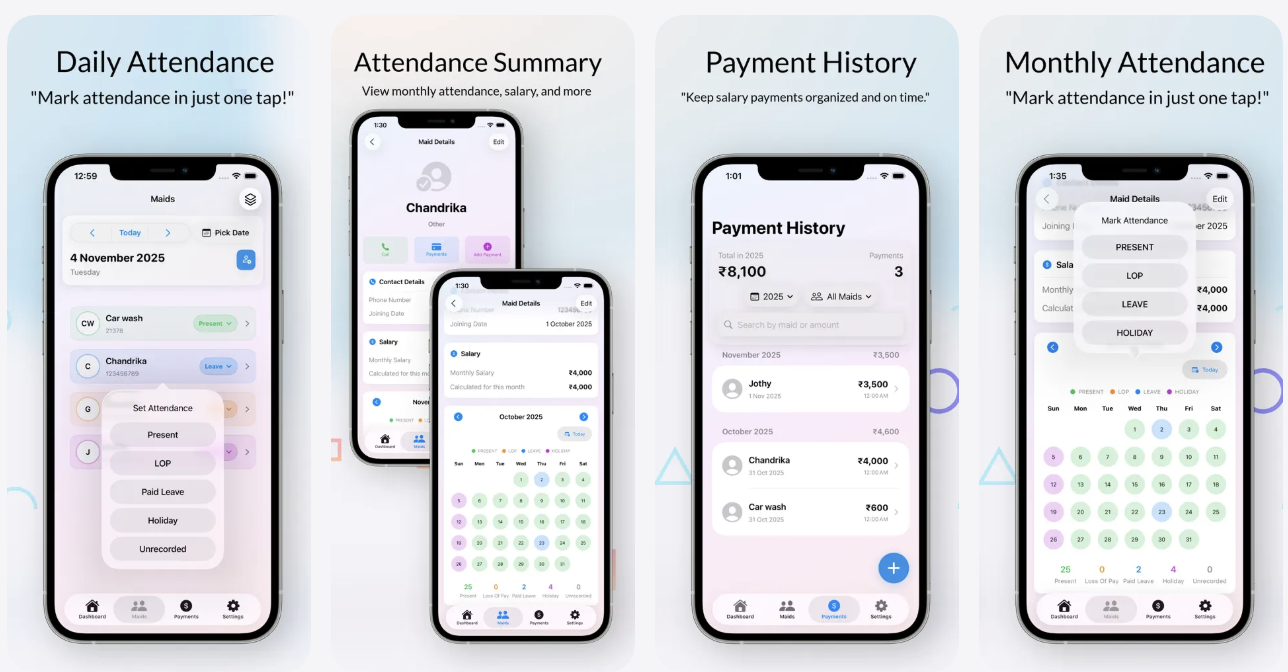 MaidCircle - Main product screenshot demonstrating key features and user interface