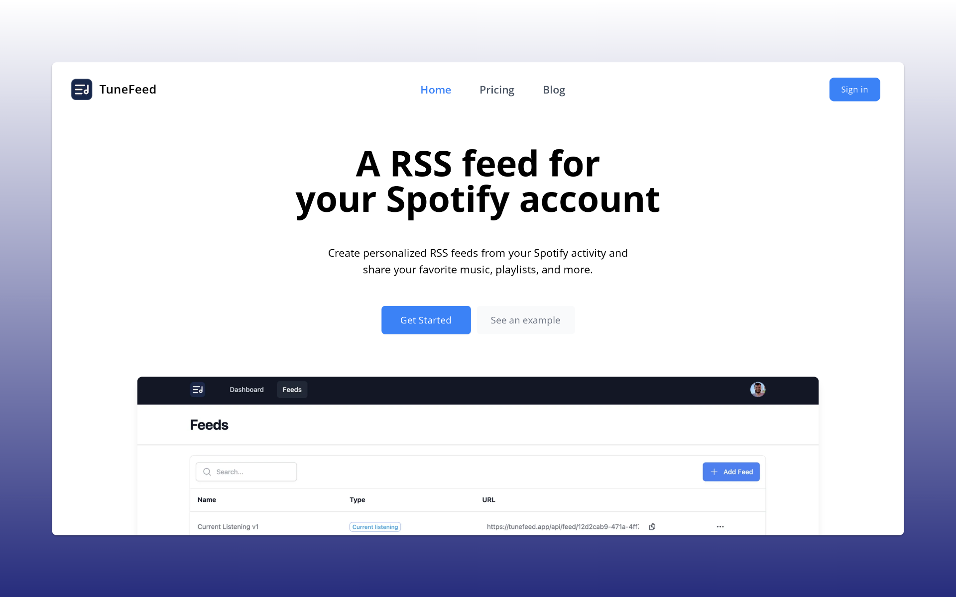Tunefeed media 1
