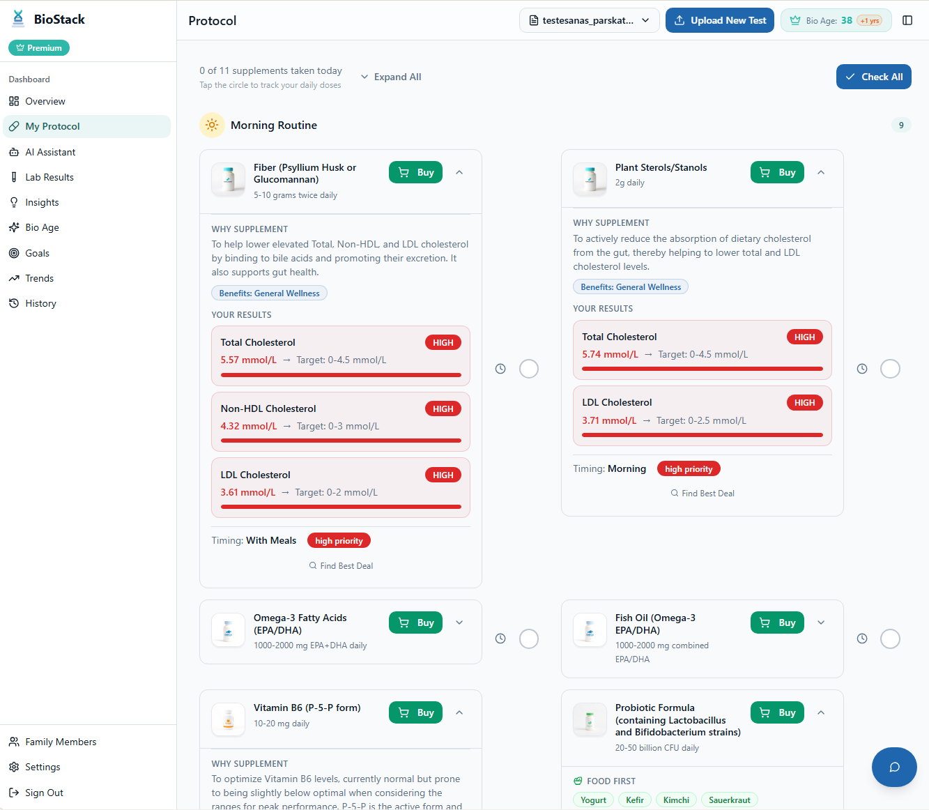 BioStack - Screenshot 4 showing product features and functionality