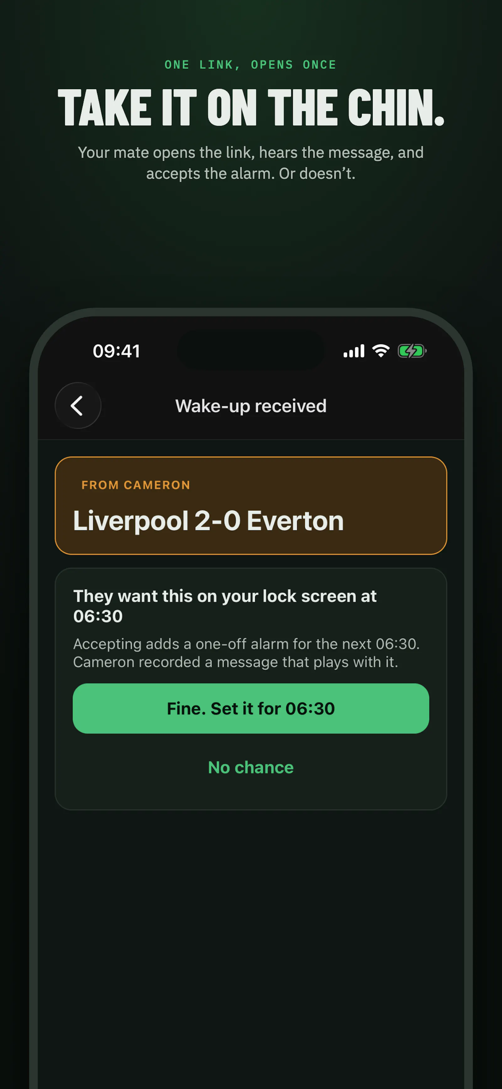 The Football Alarm Clock screenshot 2