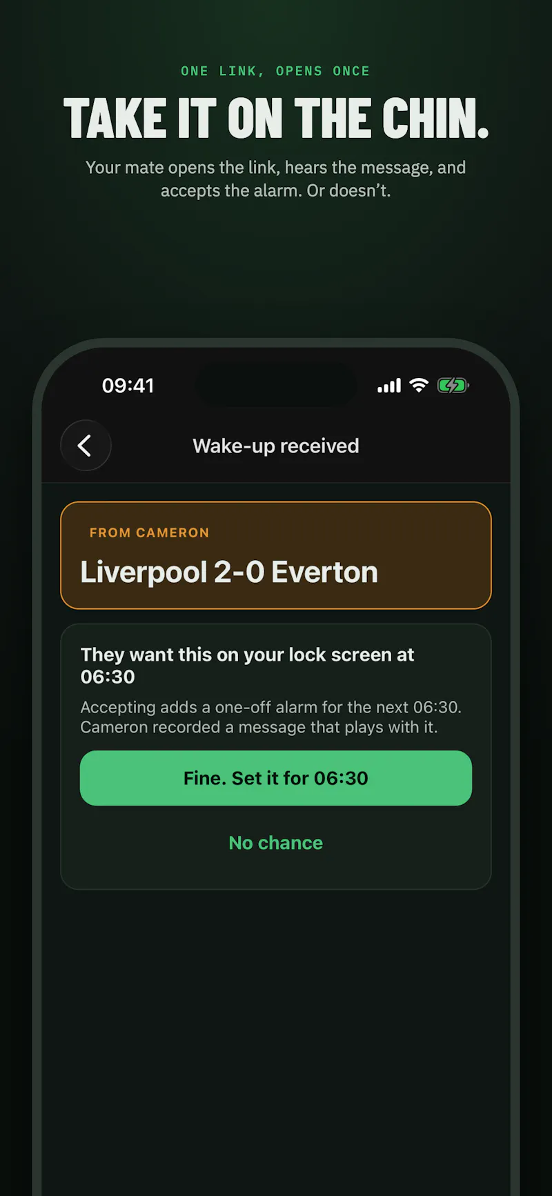 The Football Alarm Clock screenshot 2