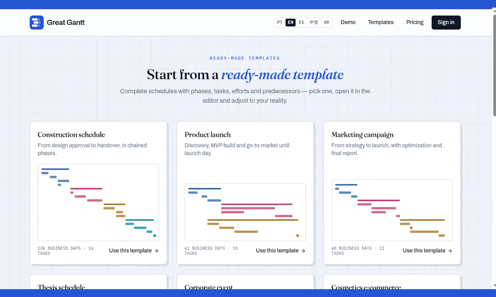 Great Gantt screenshot 6