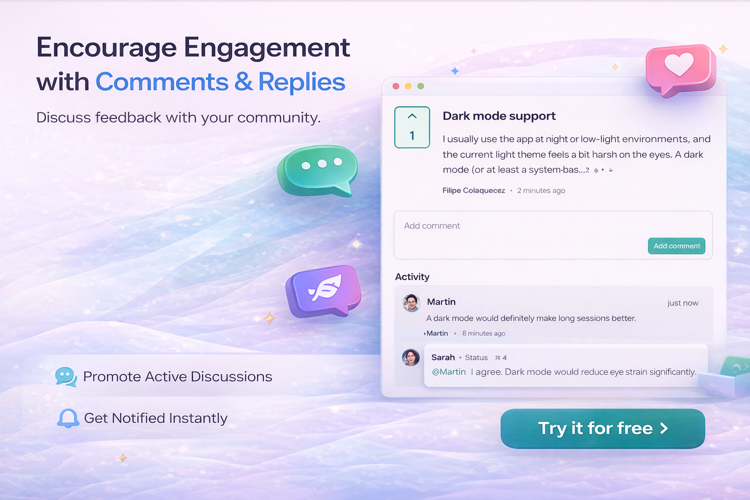 Feedbase - Screenshot 2 showing product features and functionality