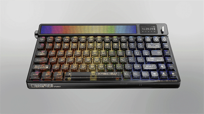 KT84 Macheen - Tastiera in stile retrò con schermo pixel media 2