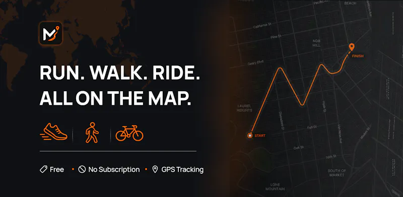 MapStride: Run & Walk Tracker screenshot 1