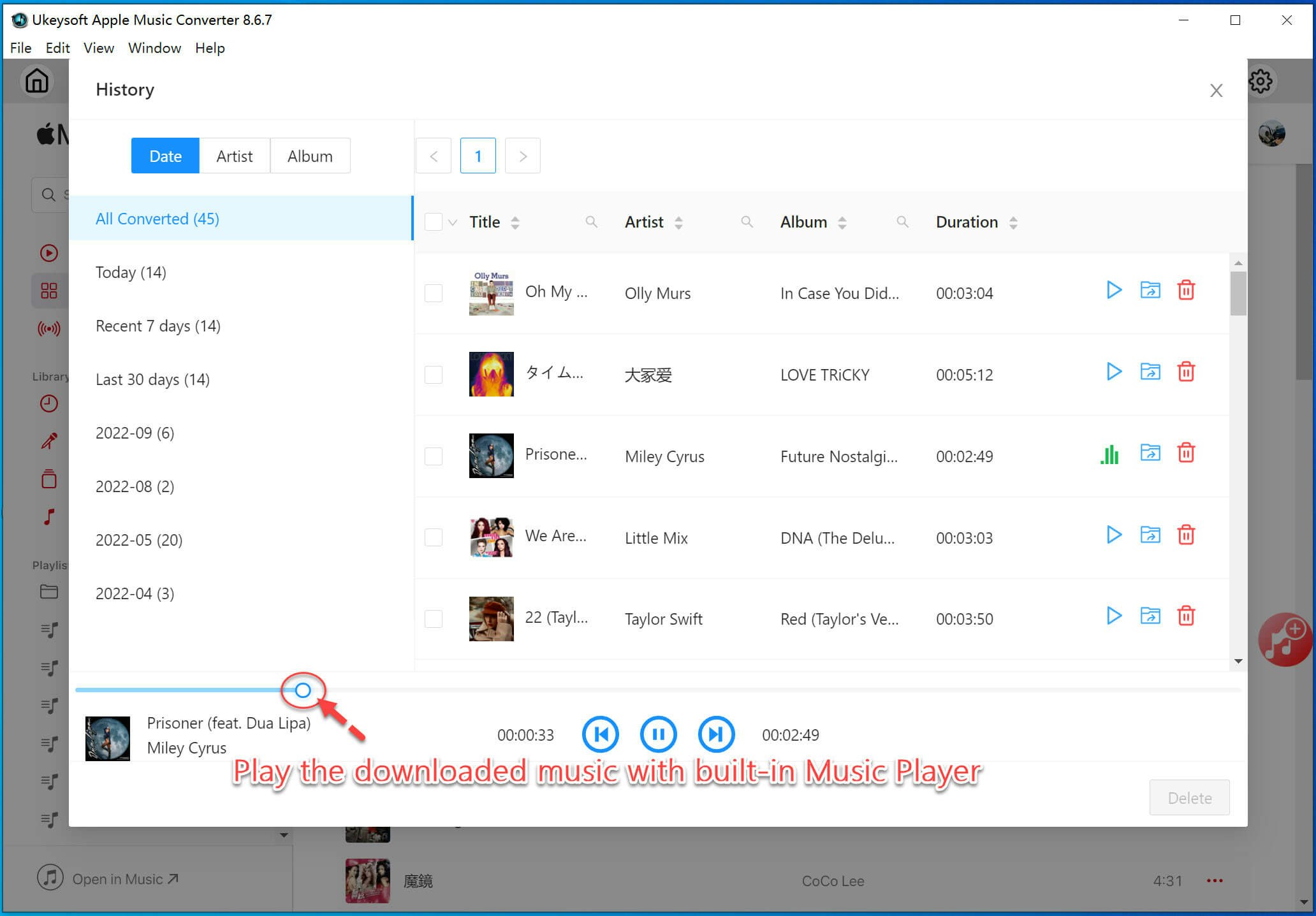 Ukeysoft Apple Music Converter - 您将Apple Music转换为MP3的最佳工具媒体1