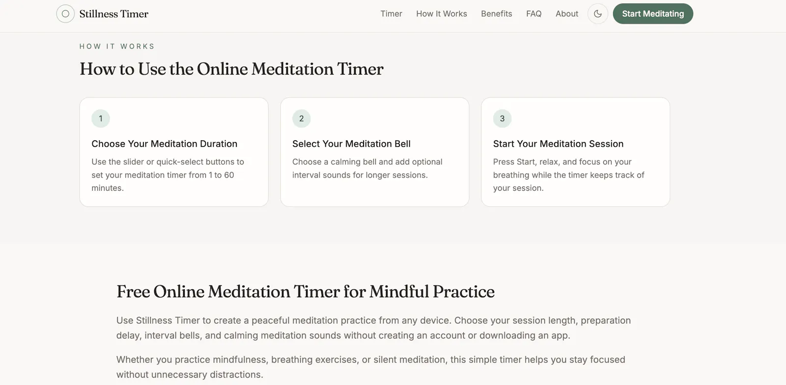 Stillness Timer - Meditation Timer screenshot 4