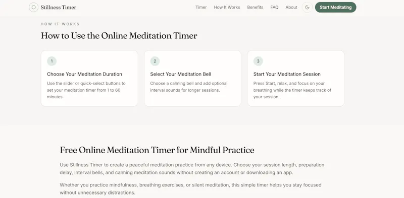 Stillness Timer - Meditation Timer screenshot 4
