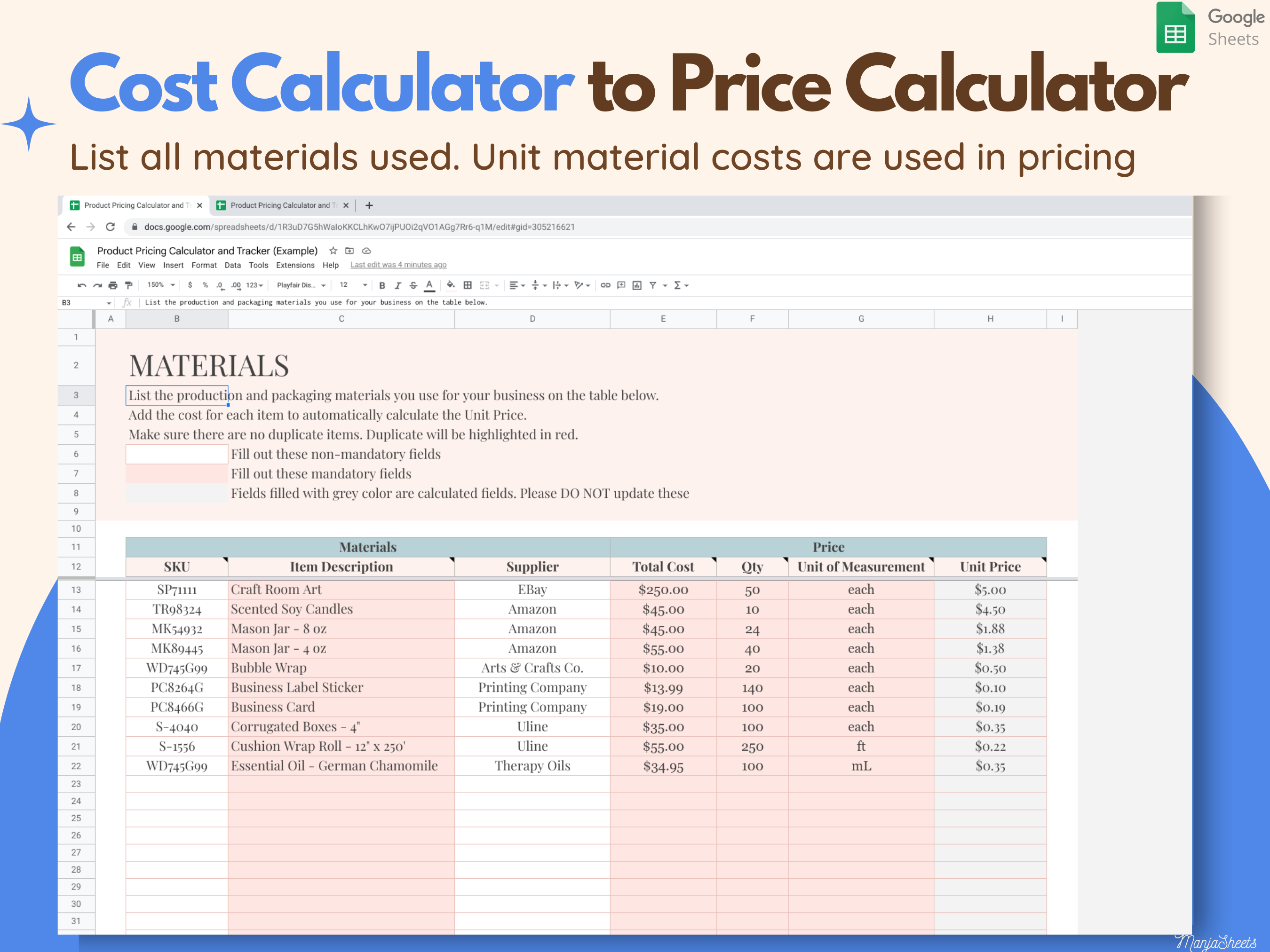 Handmade Product Pricing Calculator - Set Perfect Prices for Handmade Goods & Maximize Profits media 4