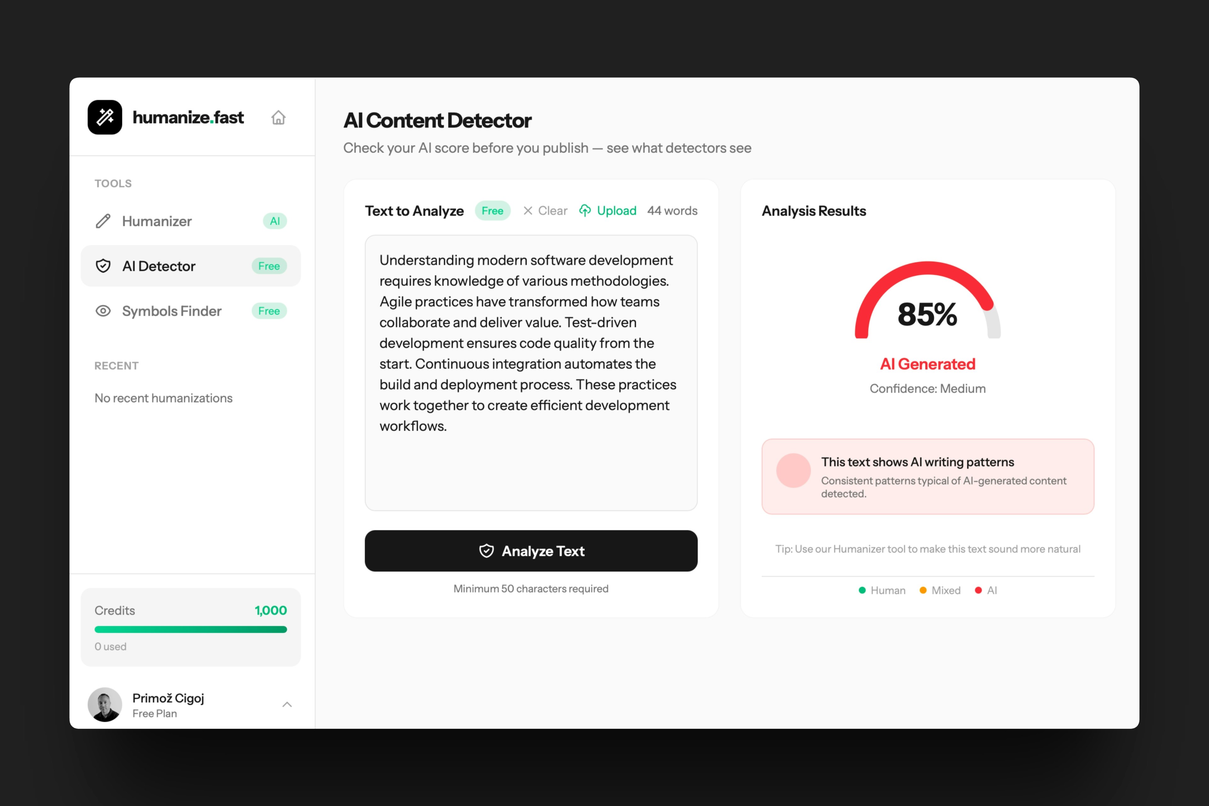 Humanize gallery image