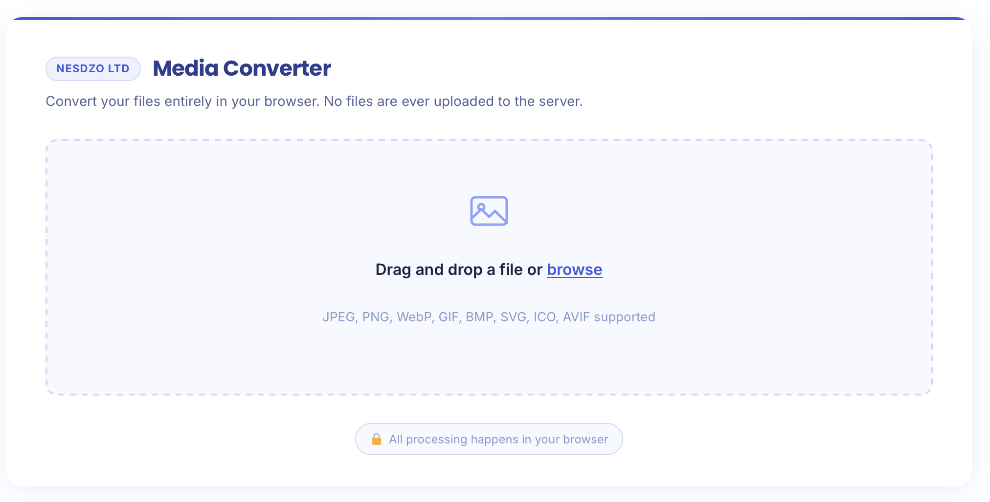 Free Browser Based Image Converter gallery image