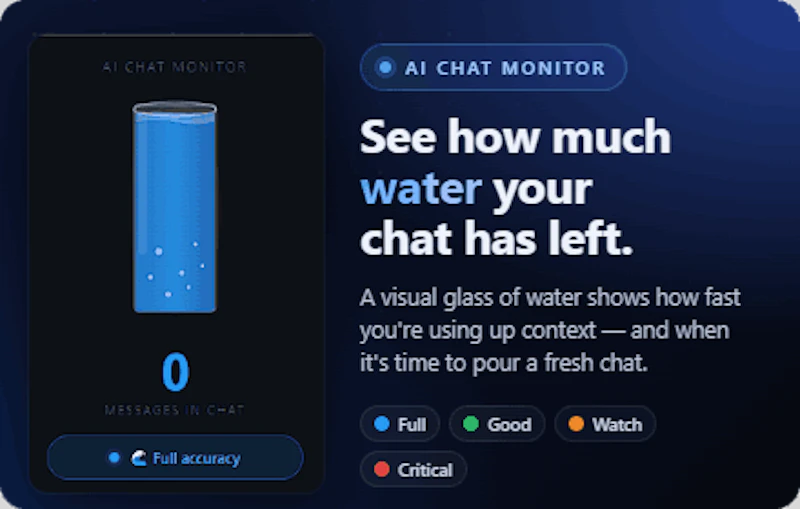AI Chat Context Monitor screenshot 1
