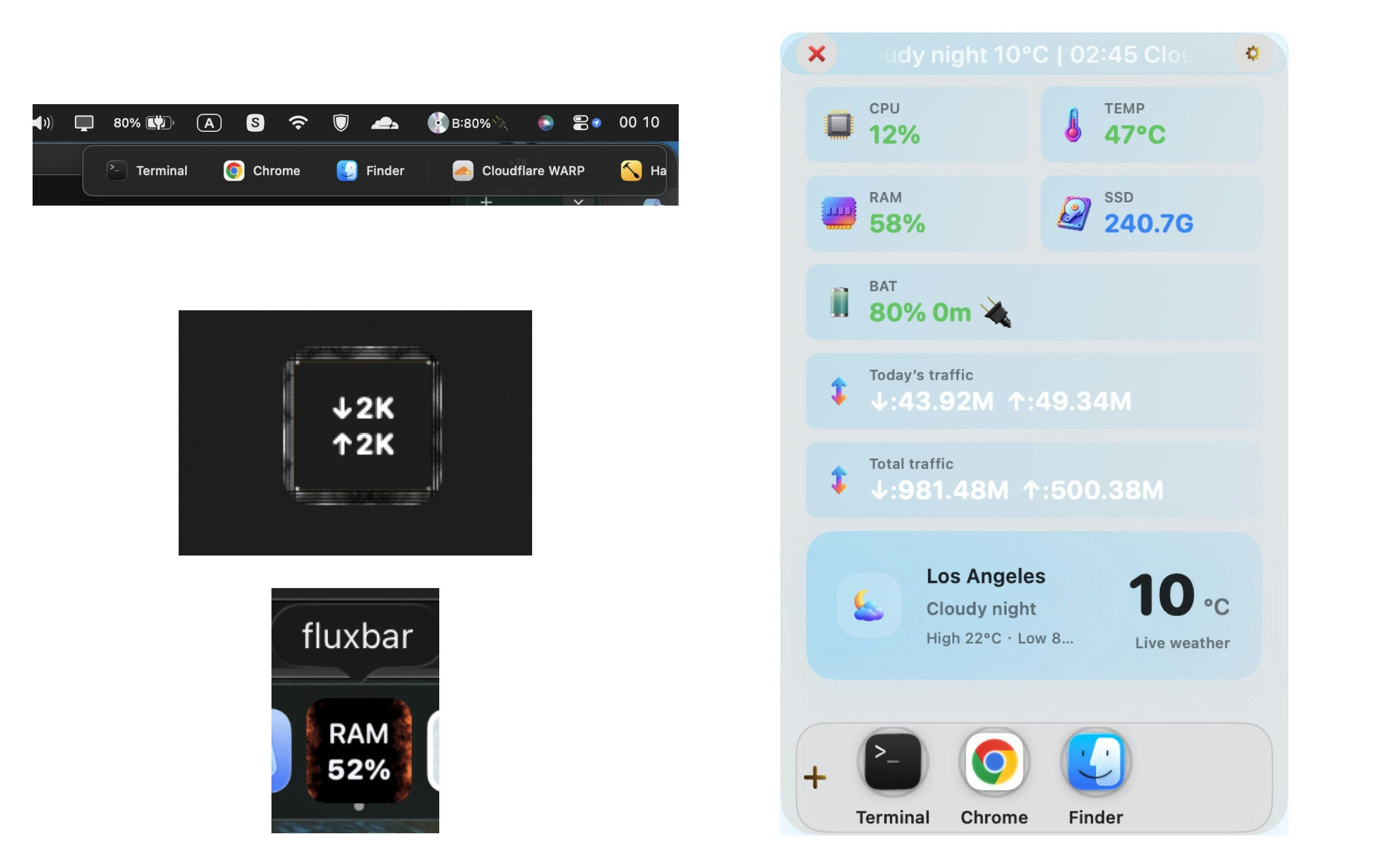 FluxBar DIY - Screenshot 4 showing product features and functionality