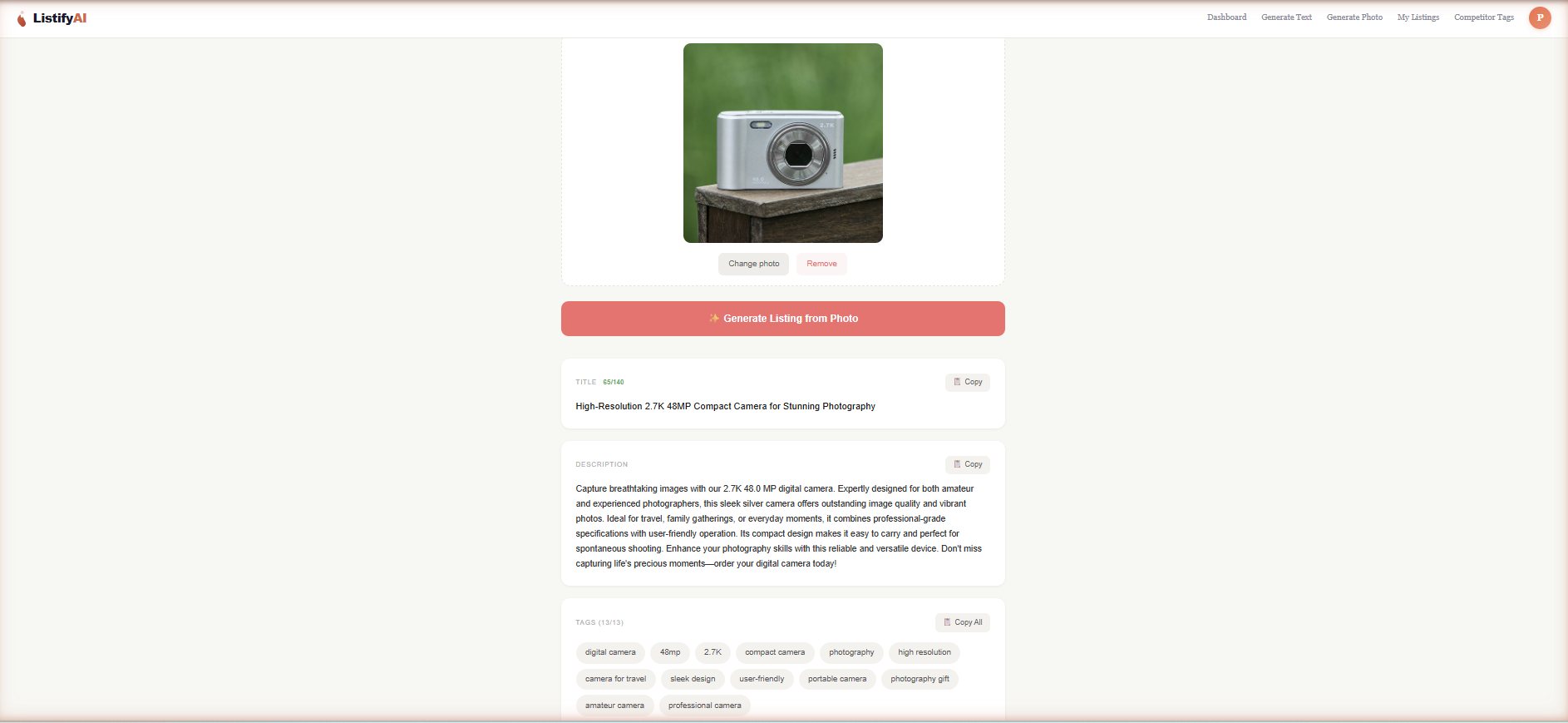 ListifyAI gallery image