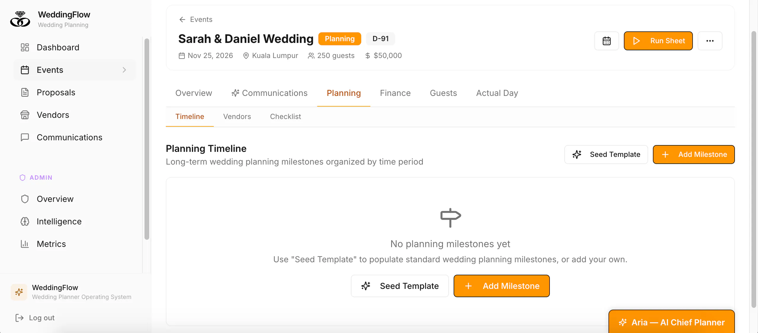 WeddingFlow gallery image