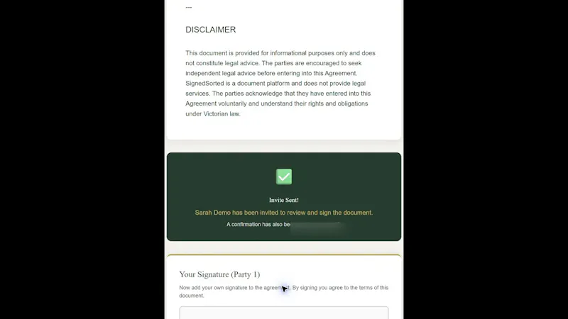 SignedSorted screenshot 1 (video preview)